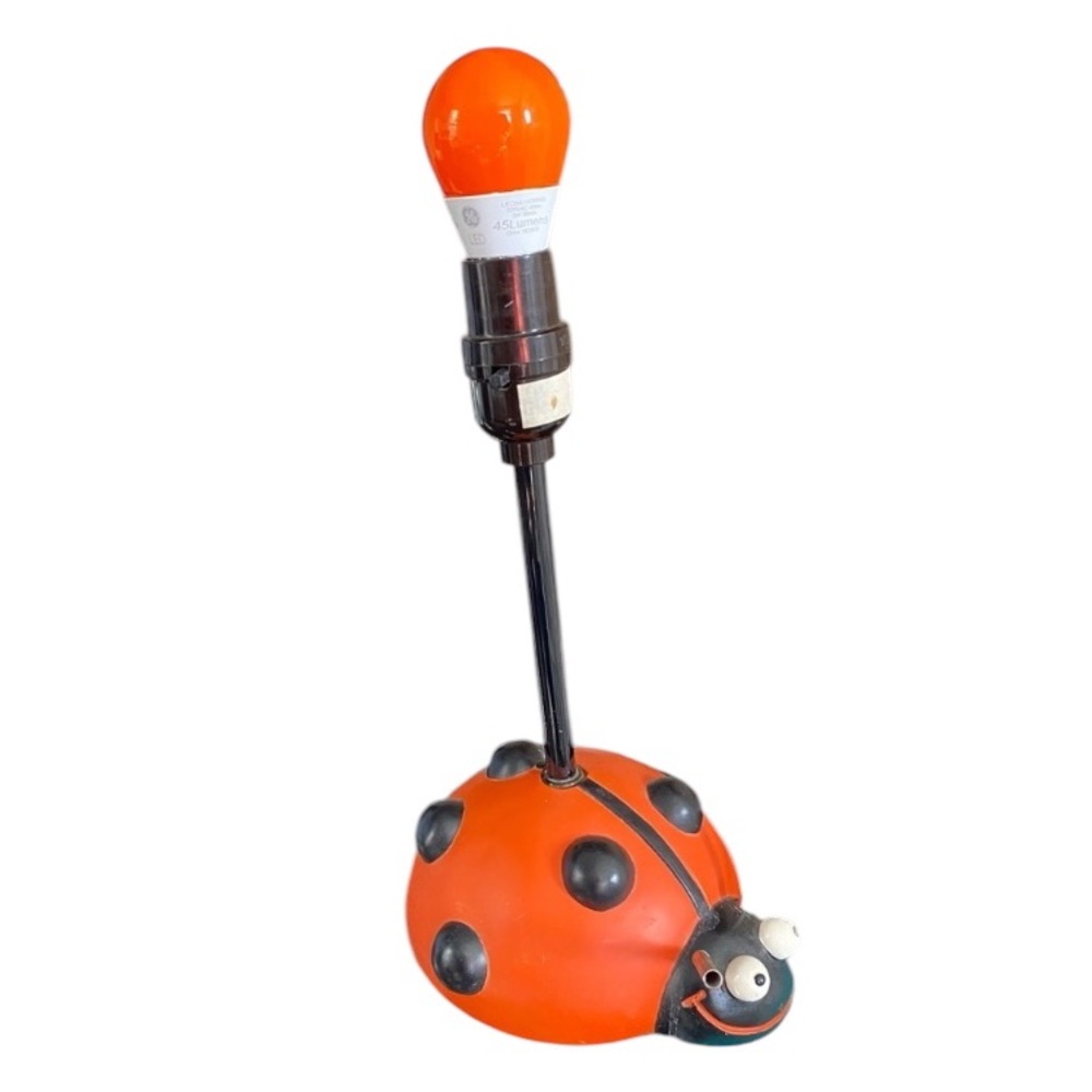 Playful Ladybug Lantern - Orange and Black